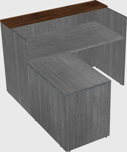 L-shaped modular reception