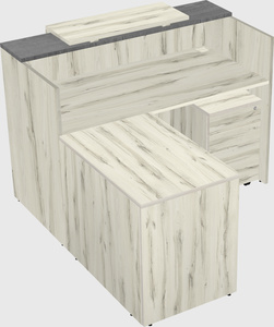 L-shaped modular reception