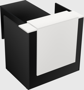L-shaped modular reception