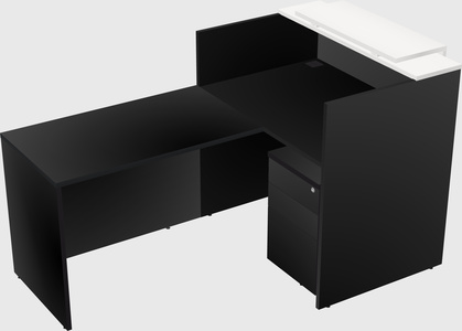 L-shaped modular reception