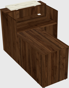 L-shaped modular reception
