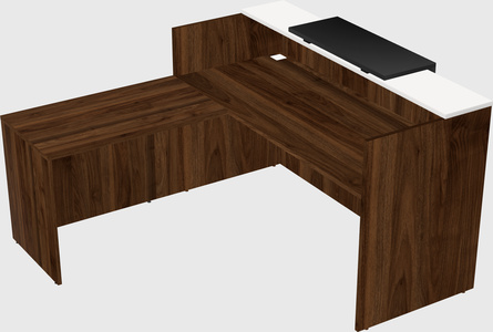 L-shaped modular reception