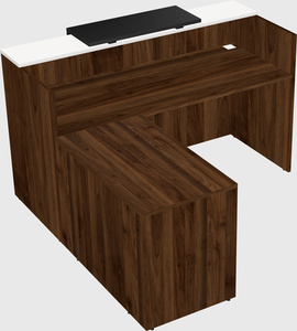 L-shaped modular reception