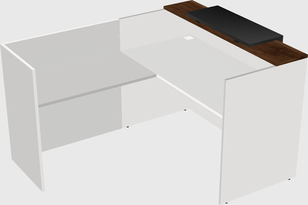 L-shaped modular reception