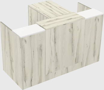 L-shaped modular reception