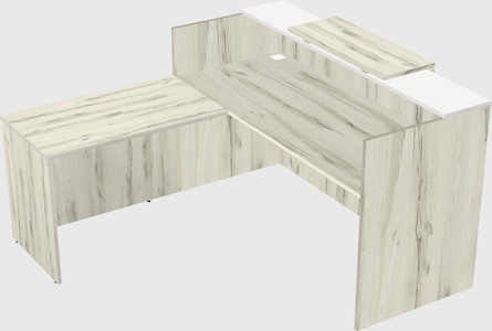 L-shaped modular reception