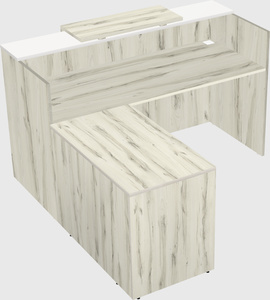 L-shaped modular reception