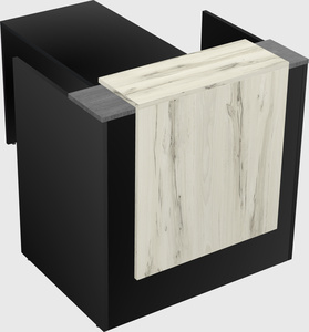 L-shaped modular reception