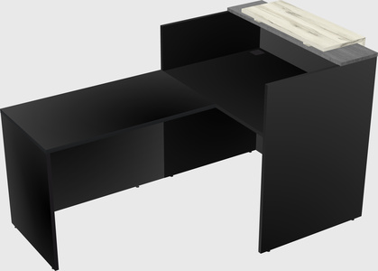 L-shaped modular reception