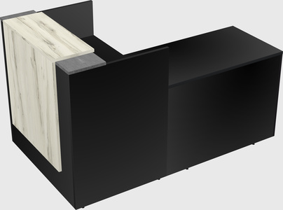 L-shaped modular reception