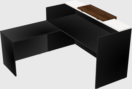 L-shaped modular reception