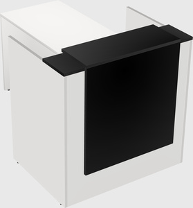 L-shaped modular reception
