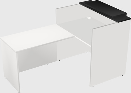 L-shaped modular reception