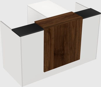 L-shaped modular reception