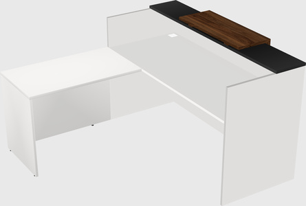 L-shaped modular reception