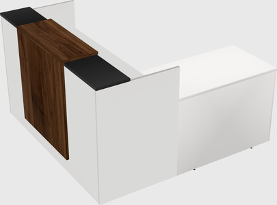 L-shaped modular reception