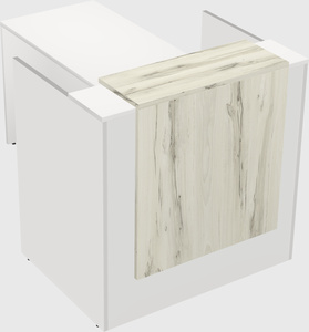 L-shaped modular reception