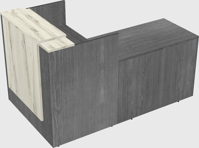L-shaped modular reception