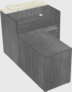 L-shaped modular reception