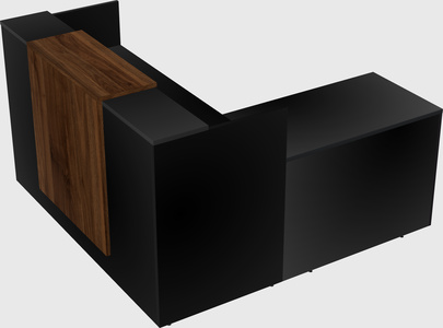 L-shaped modular reception
