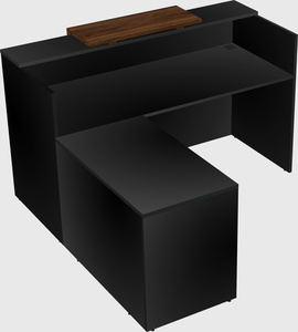 L-shaped modular reception
