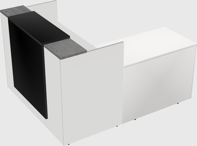 L-shaped modular reception