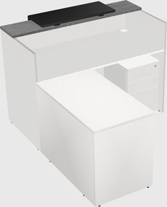 L-shaped modular reception