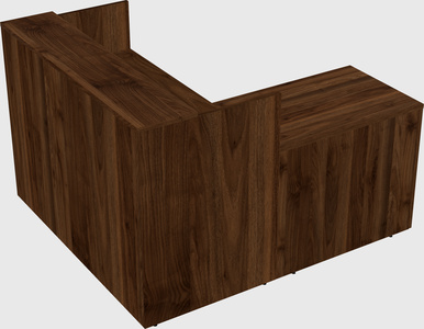 L-shaped modular reception
