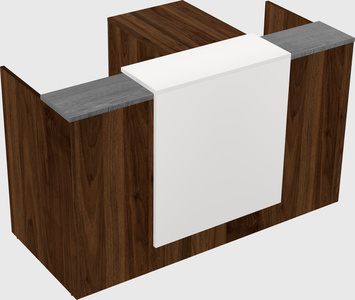 L-shaped modular reception