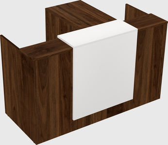 L-shaped modular reception