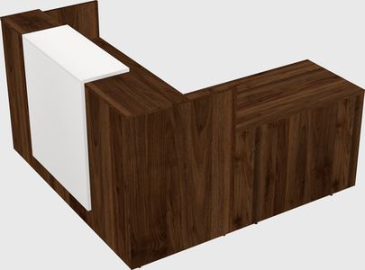 L-shaped modular reception