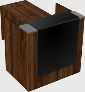 L-shaped modular reception