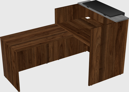 L-shaped modular reception