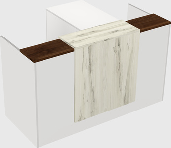 L-shaped modular reception