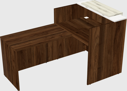 L-shaped modular reception
