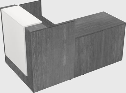 L-shaped modular reception