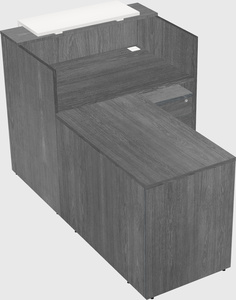 L-shaped modular reception