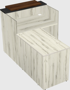 L-shaped modular reception