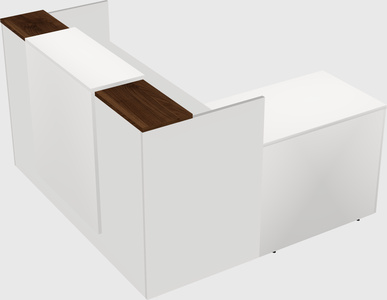 L-shaped modular reception