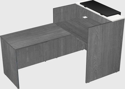 L-shaped modular reception
