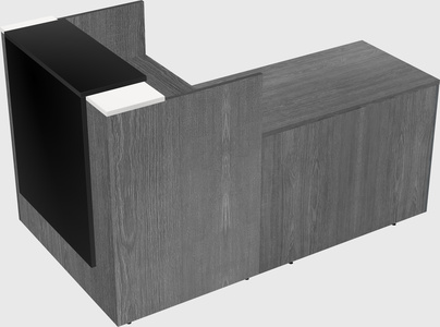 L-shaped modular reception
