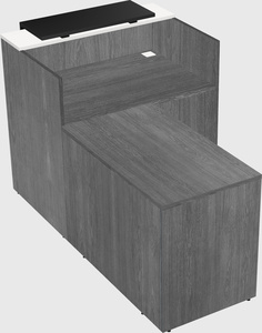 L-shaped modular reception