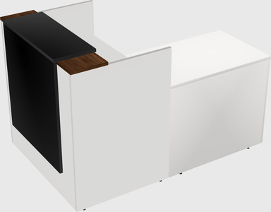 L-shaped modular reception