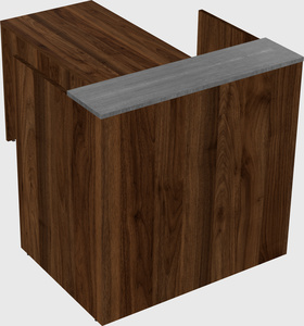 L-shaped modular reception
