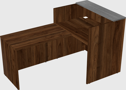 L-shaped modular reception