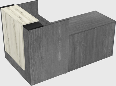 L-shaped modular reception
