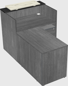 L-shaped modular reception