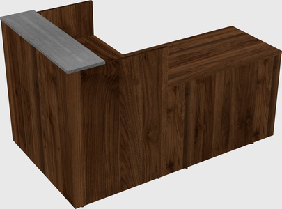 L-shaped modular reception
