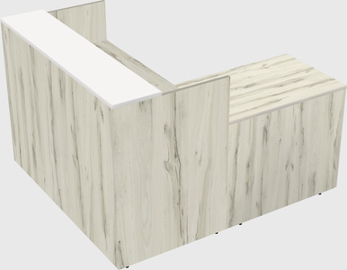 L-shaped modular reception