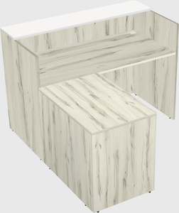 L-shaped modular reception